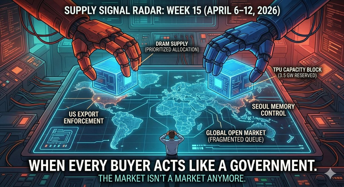 Policy and procurement graphic showing semiconductor buyers competing for capacity through sovereign-style commitments.
