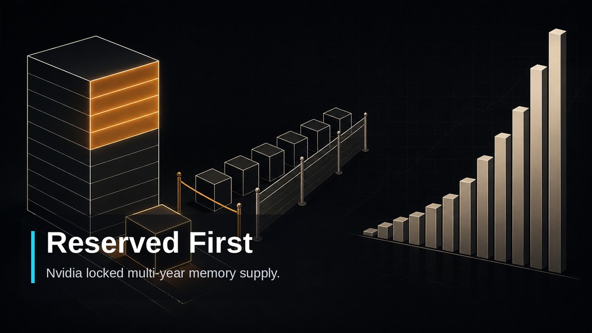 Reserved First — Nvidia locked multi-year memory supply.