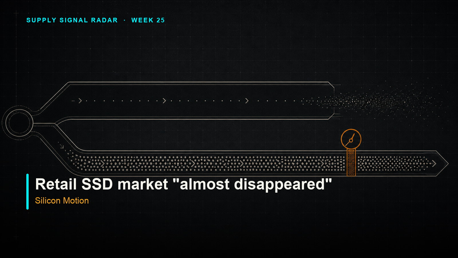 The Overflow Lane — Silicon Motion says the retail SSD market has almost disappeared as NAND routes to AI data centers.