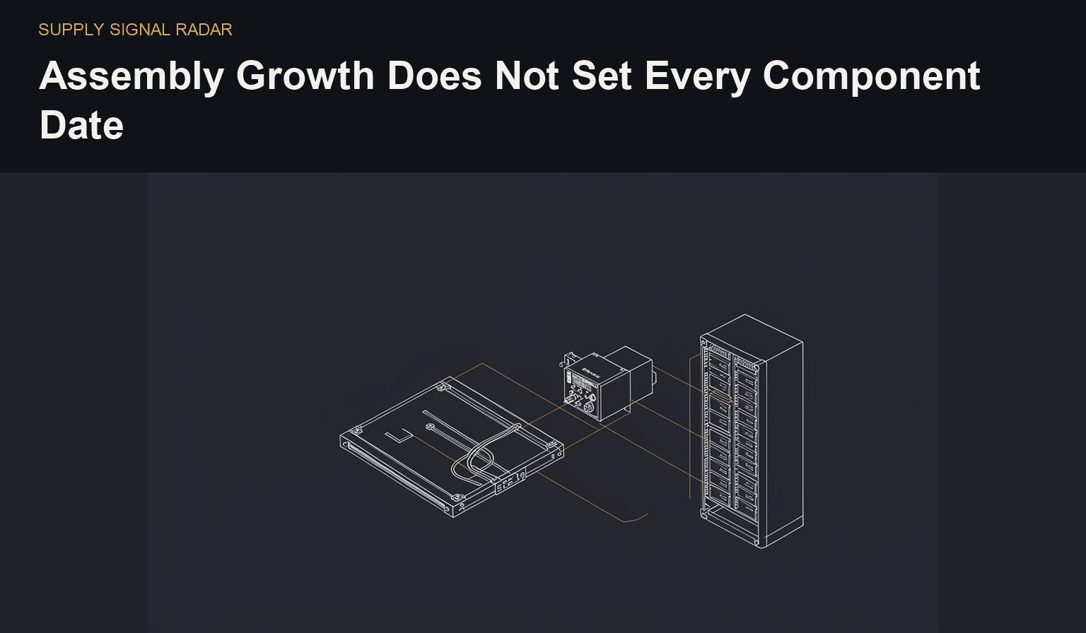 Editorial illustration: assembly in semiconductor procurement.