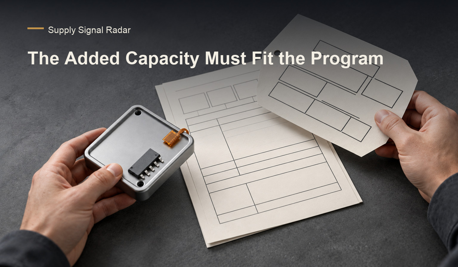 Planner matching a generic component tray to facility and order requirements.